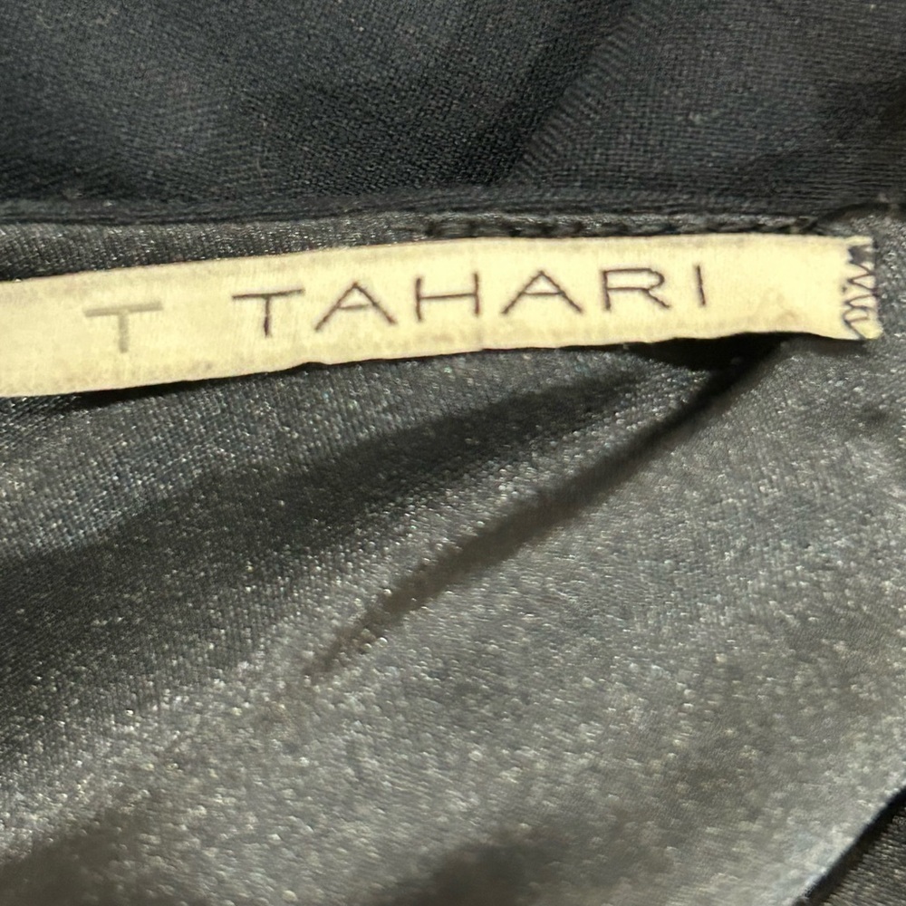 Tahari Navy Blue Career Midi Dress Size 6 - Picture 7 of 9